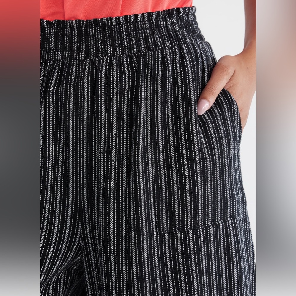 Time and Tru Women's Linen Blend Pants with Smocked Waist Size XXXL(22)